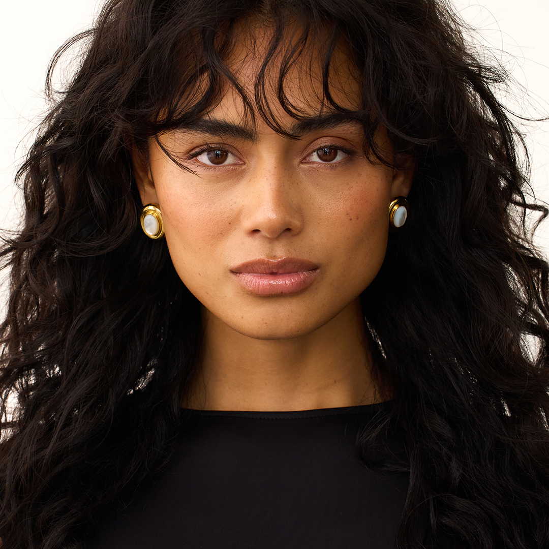 Giselle pareloorbellen | goud 14k