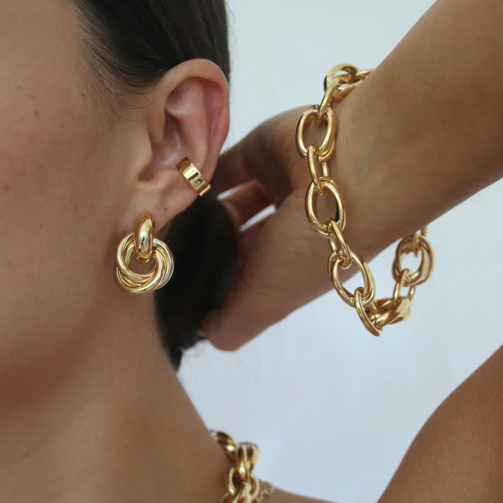 Statement oorbellen | Goud 14k