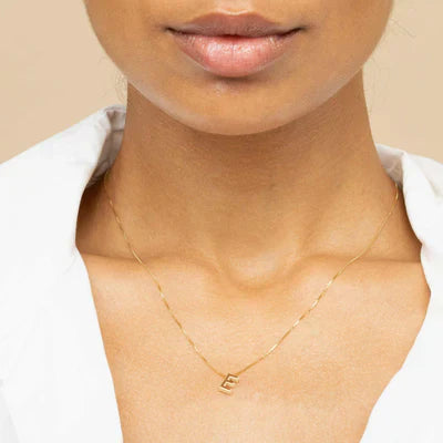 Ketting met liefdesletter initialen | Goud 18k