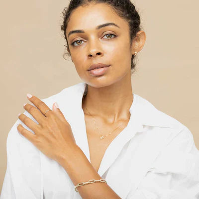 Ketting met liefdesletter initialen | Goud 18k