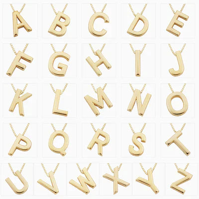 Ketting met liefdesletter initialen | Goud 18k