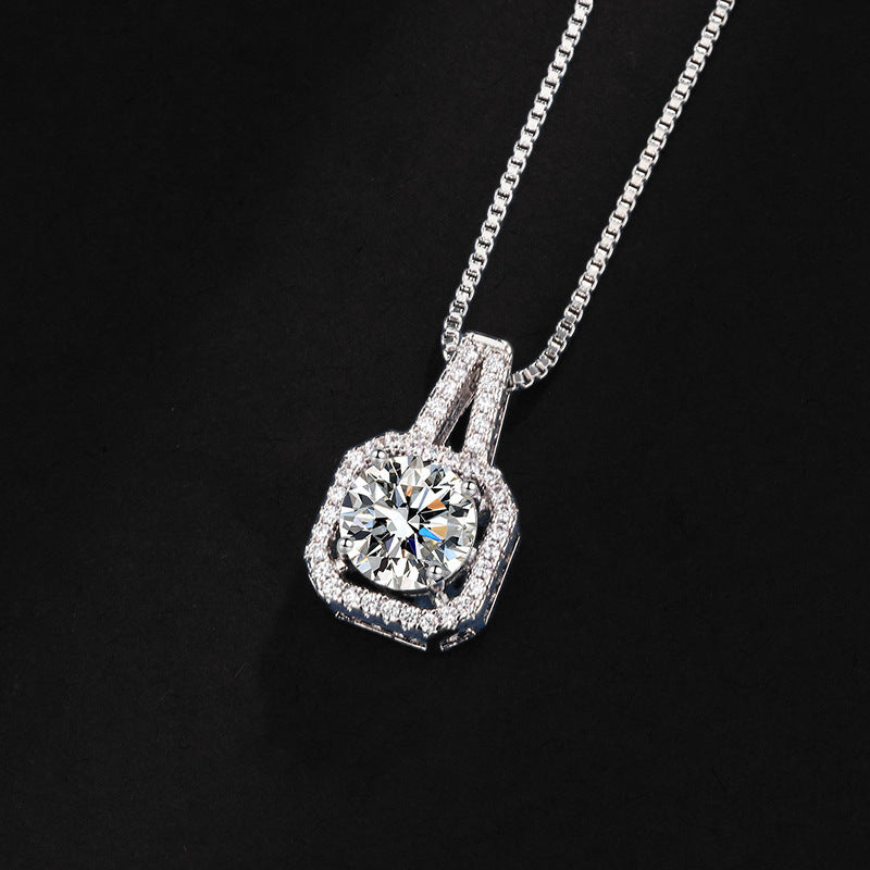 Elena kristal bezet | witgoud 18k