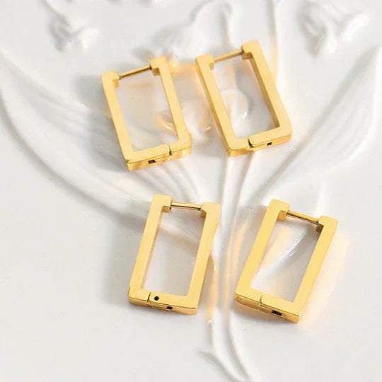 Terrafin Geometrica oorbellen | Goud 18k