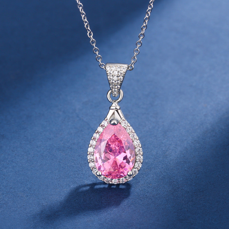 Aria Roze Druppel Set | Witgoud 16k