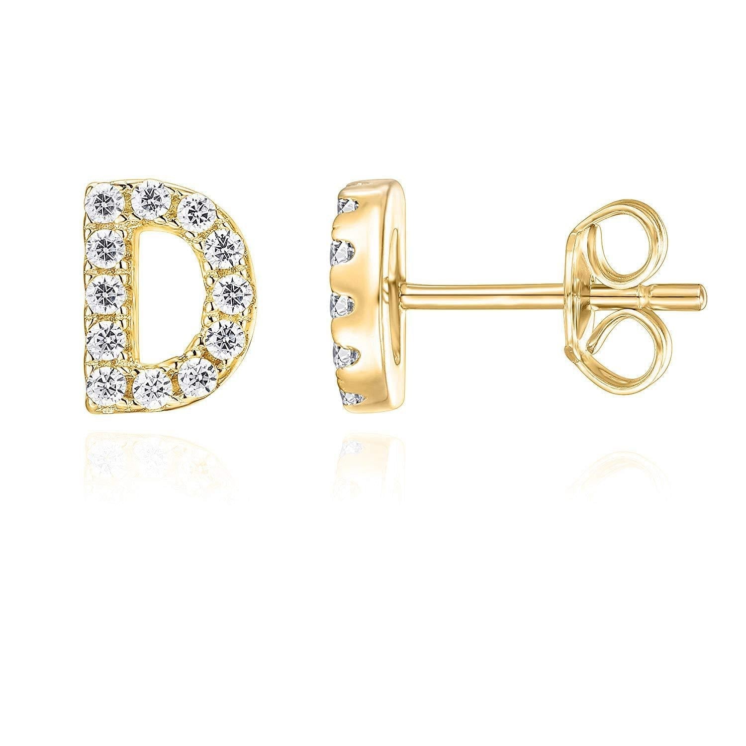 Initiaal oorbel | Goud 16k