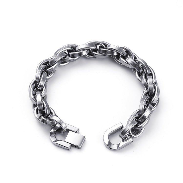 Riven Knox armband | witgoud 16k
