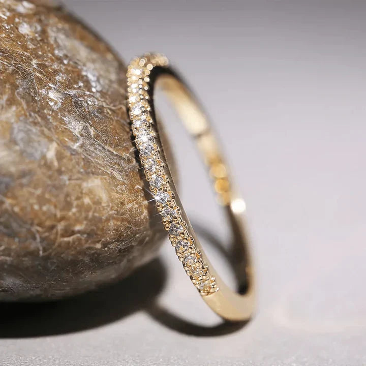 Palmina Verdalis ring | witgoud 18k