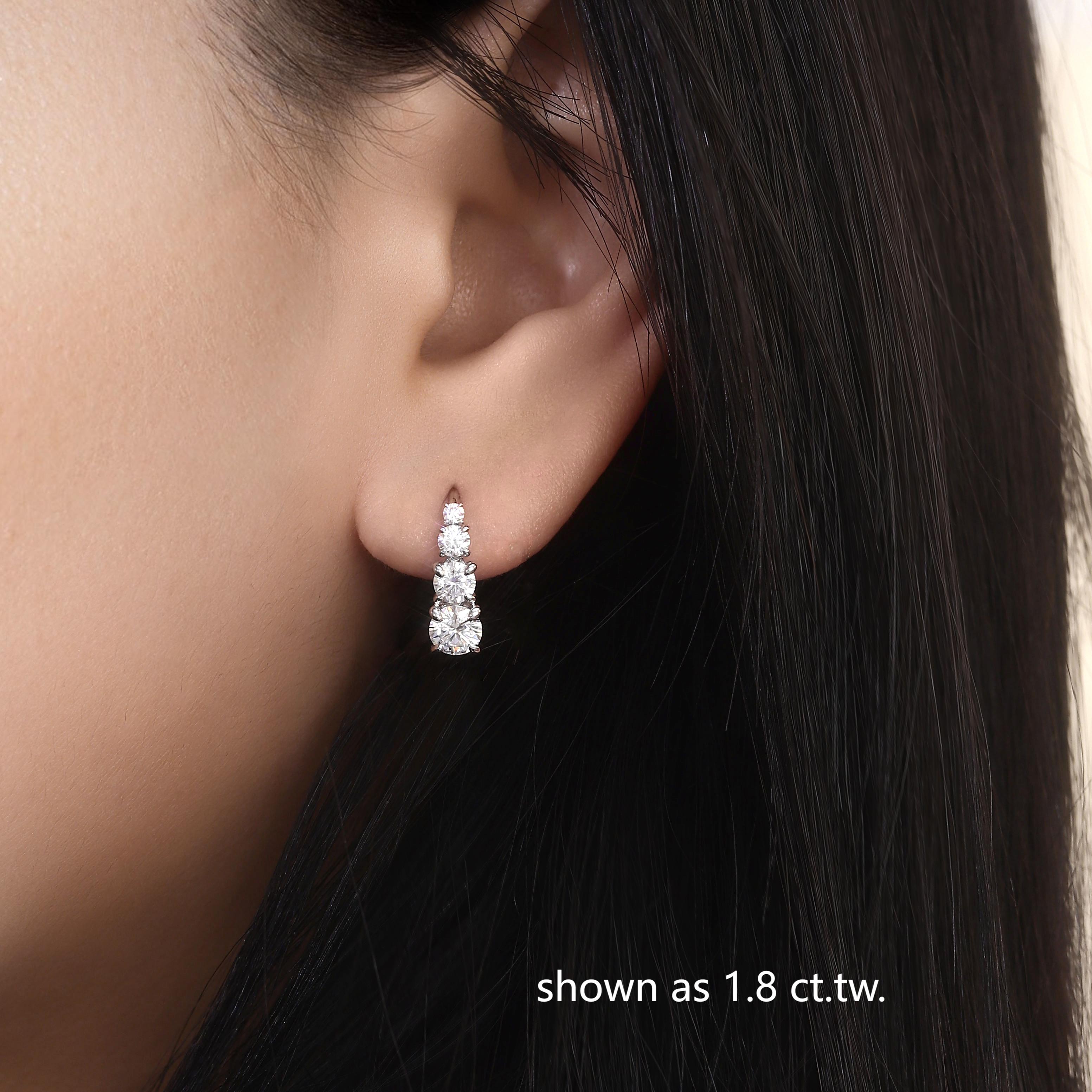 Carol Vierstein oorbellen | witgoud 16k