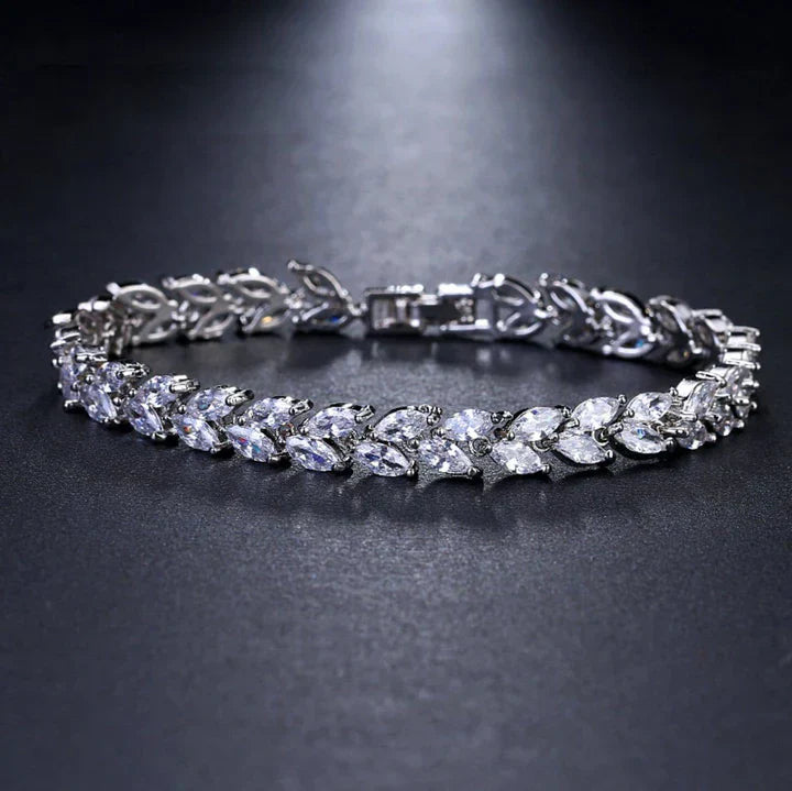 Nemorina Foliora armband | witgoud 18k