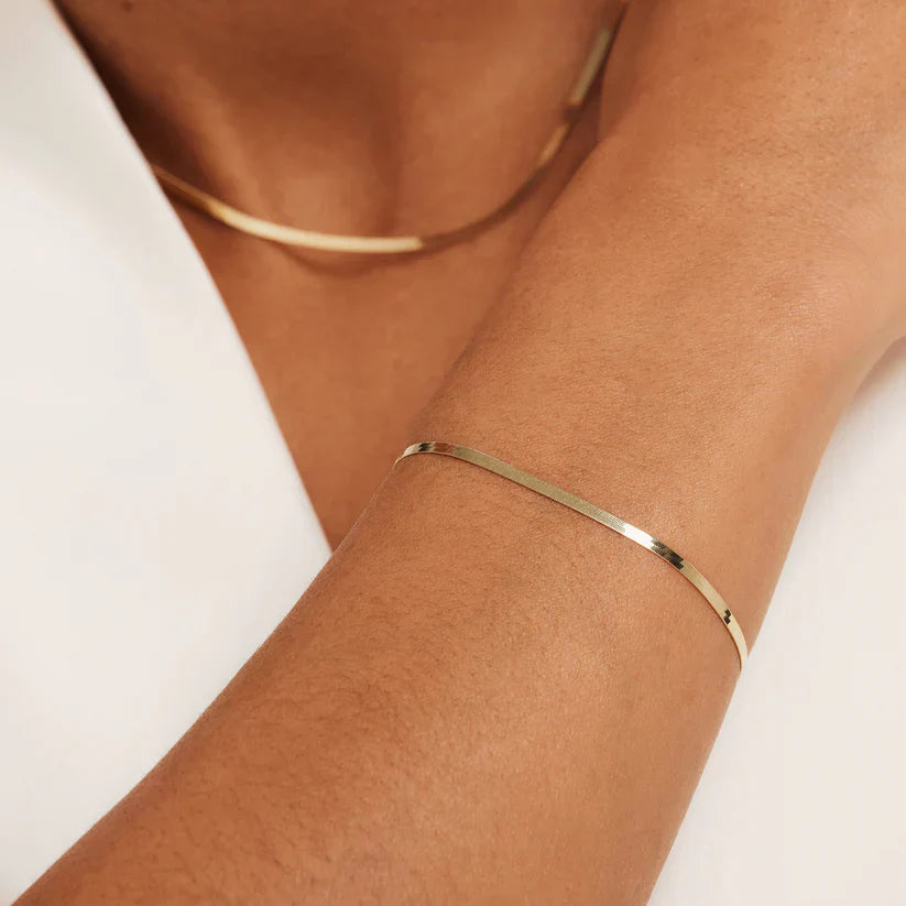 Soleil Slangenarmband | Goud 14k