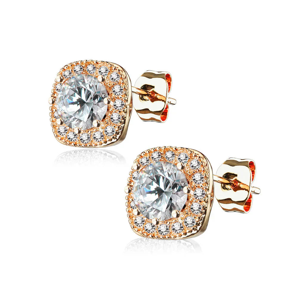 Glennis oorbel | roségoud 18k