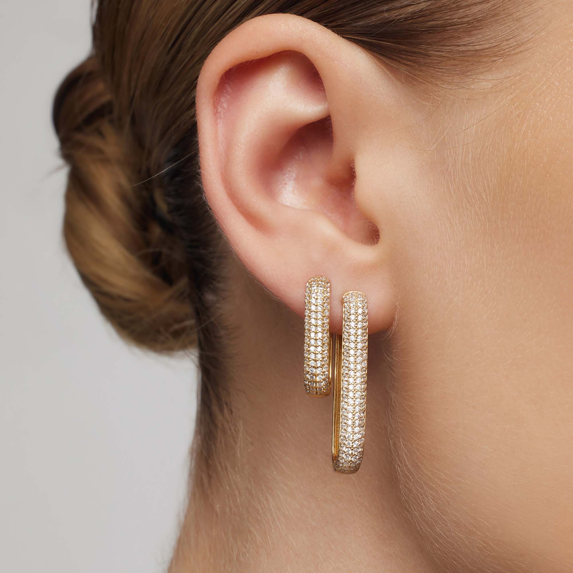 Icoon pavé band | Goud 18k