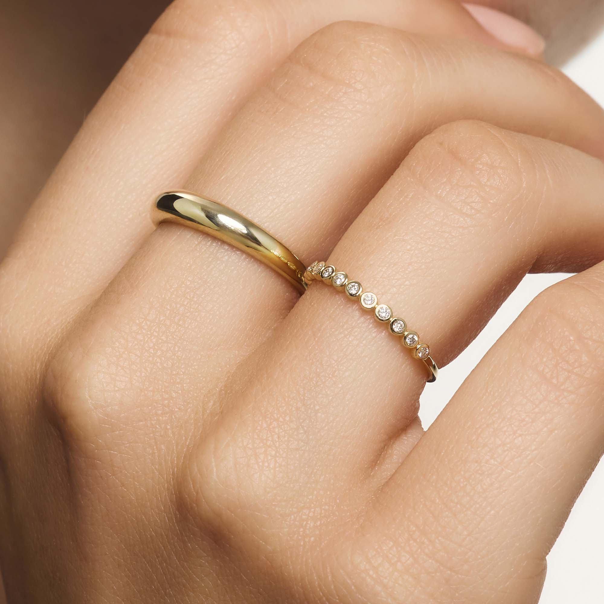 Midi koepelring | Goud 14k