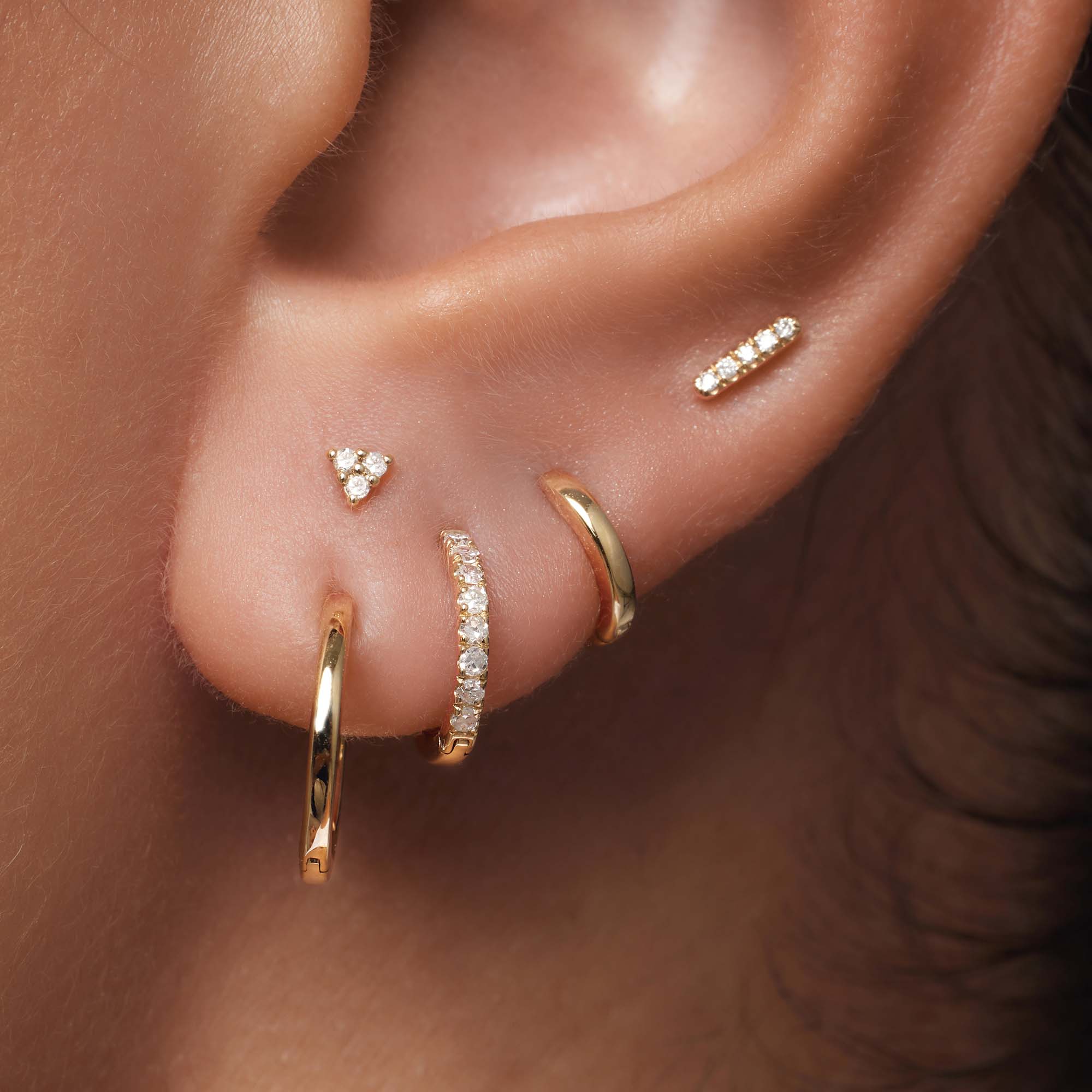 Enkel Huggie (8mm) | Goud 14k