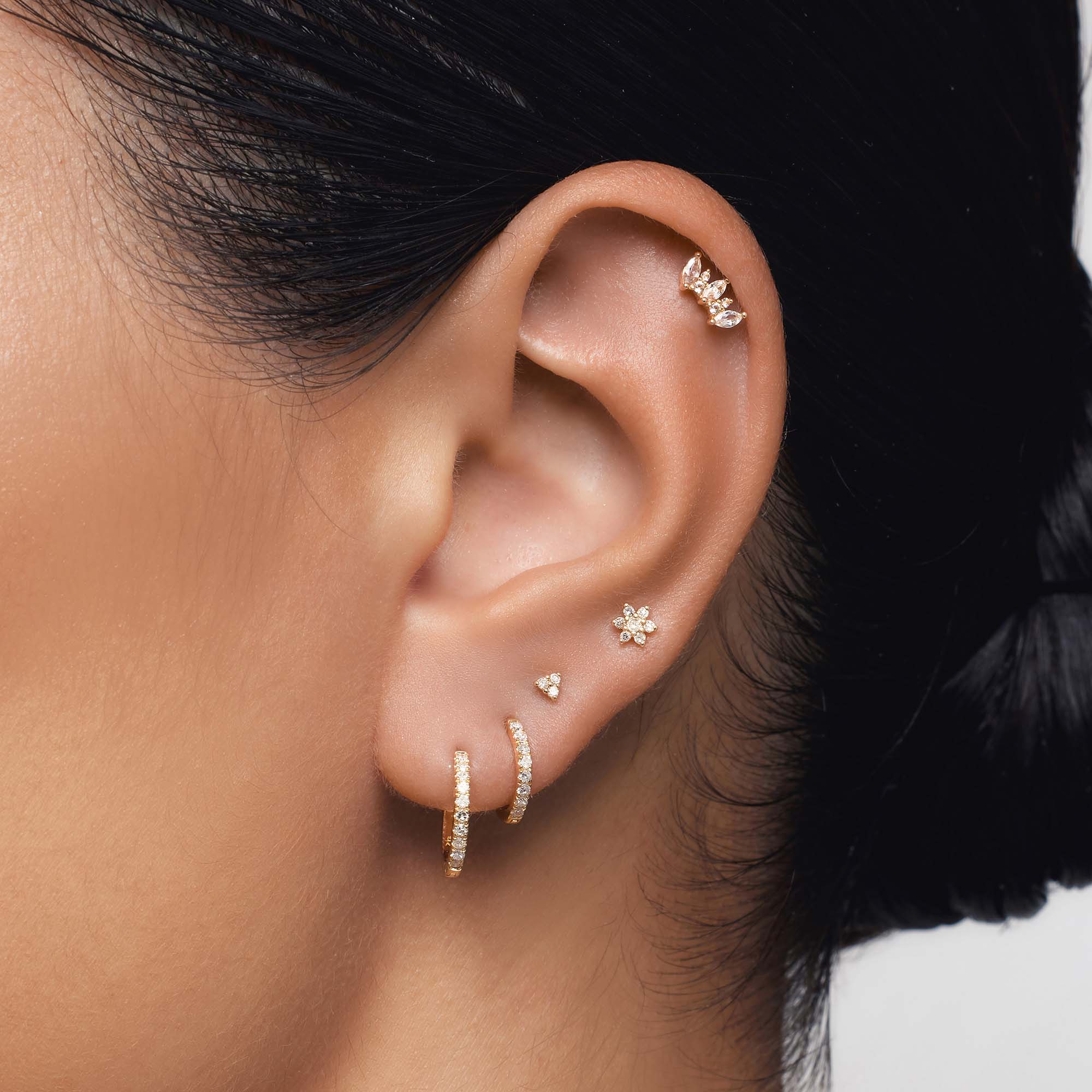 Kroon piercing | Goud 14k