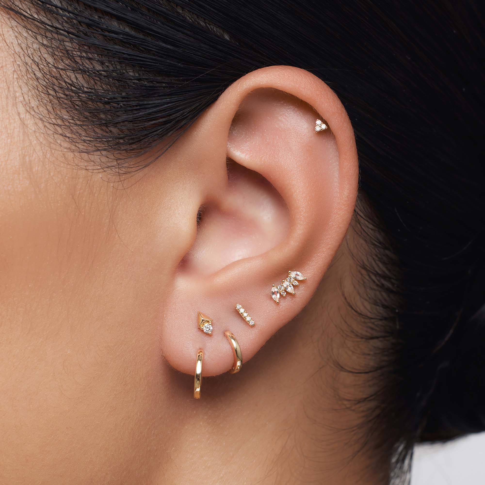 Kroon piercing | Goud 14k
