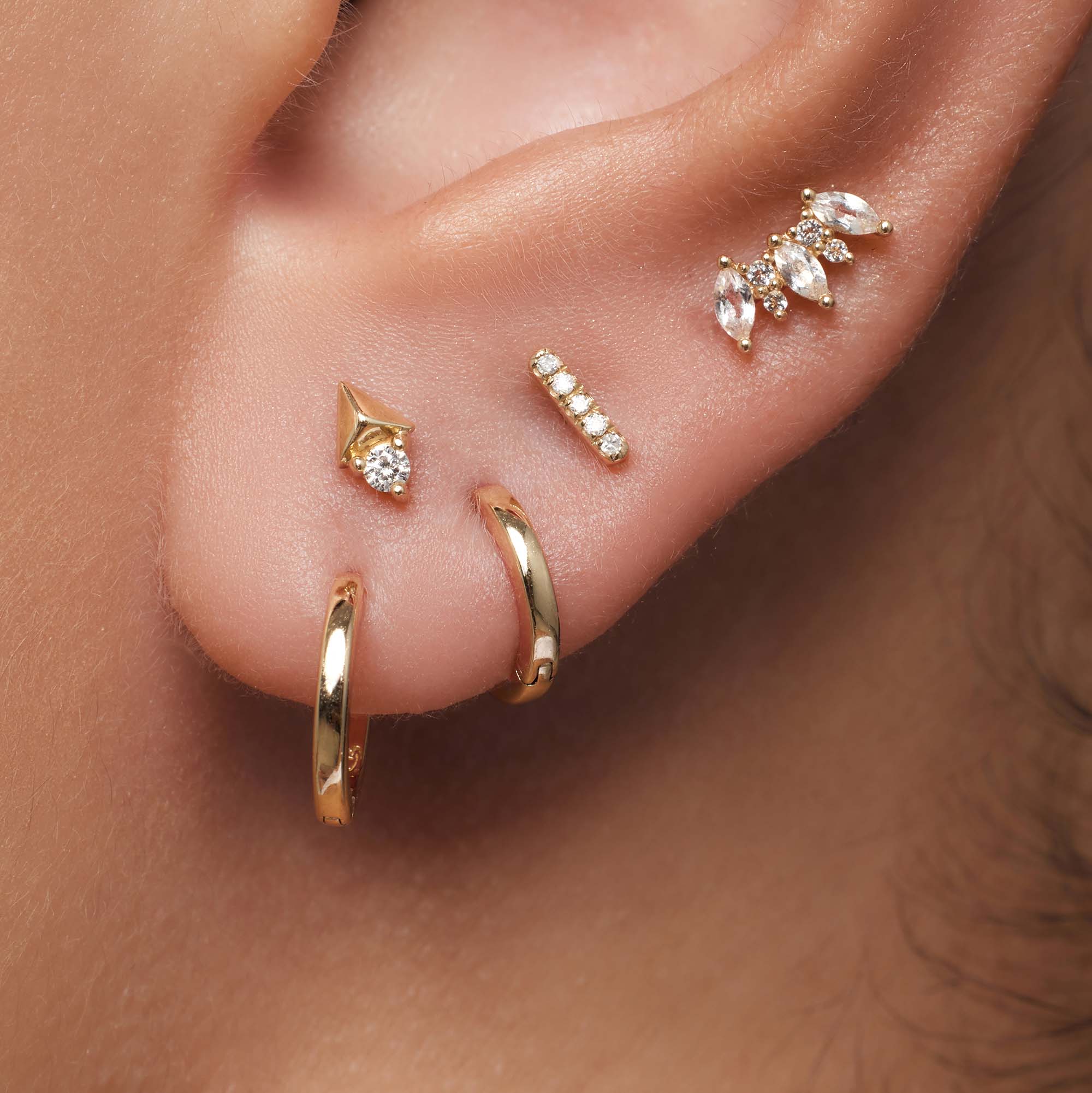 Kroon piercing | Goud 14k