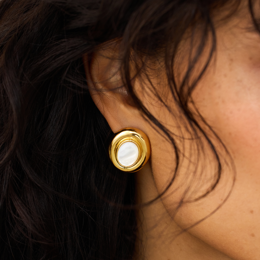 Giselle pareloorbellen | goud 14k