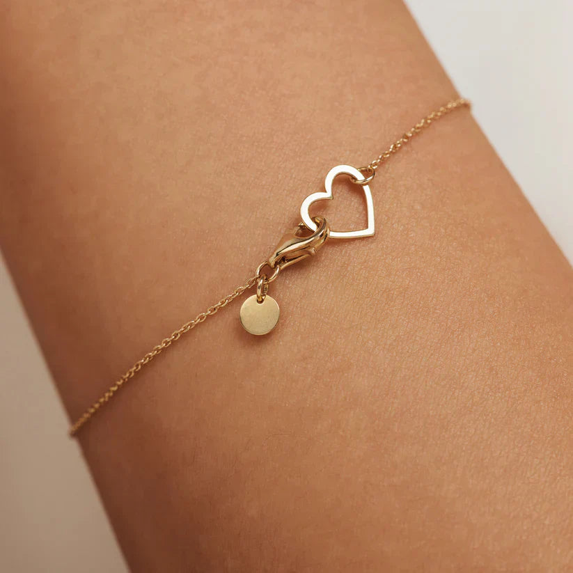 Lilou Coeur Armband | Goud 14k