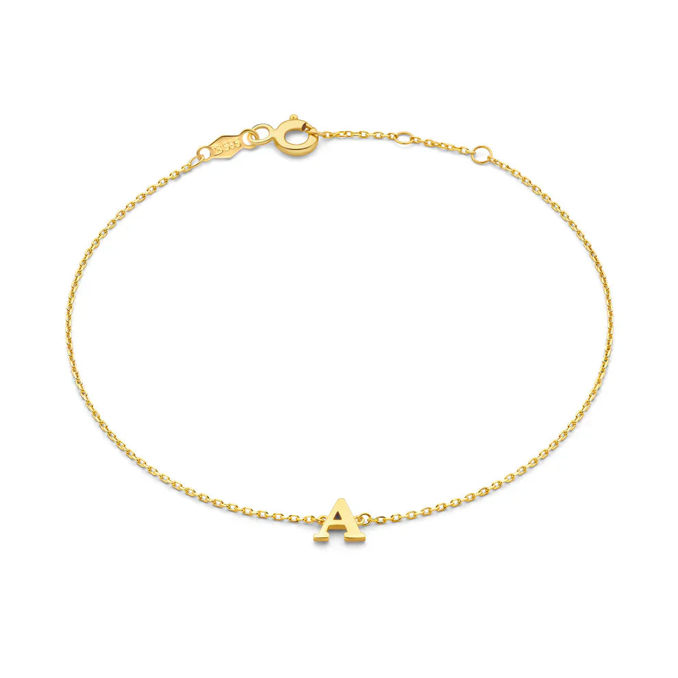 Vita Signa Initiaal armband | Goud 14k