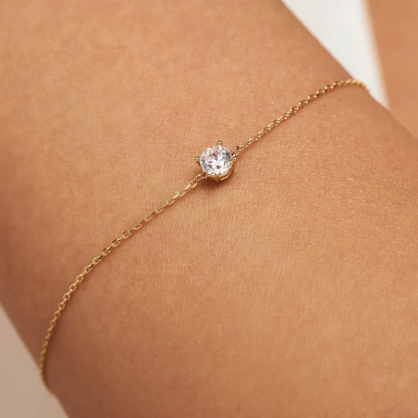 Cléa moissaniet stenen armband | goud 14k