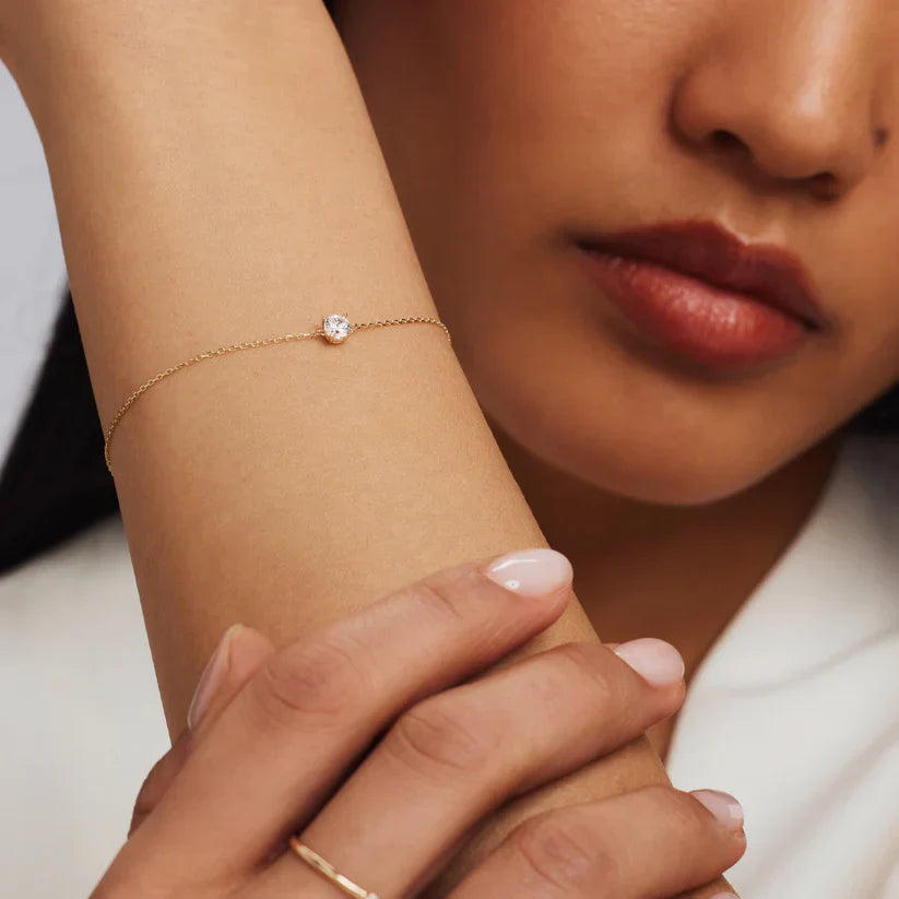 Cléa moissaniet stenen armband | goud 14k