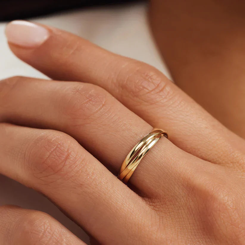 Léna Trielle Ring | Goud 14k