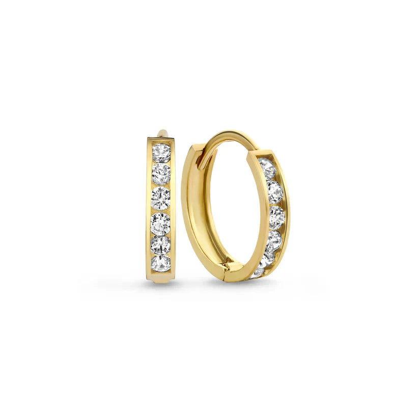 Dara Brillane Stenen Oorbellen Set | Goud 14k