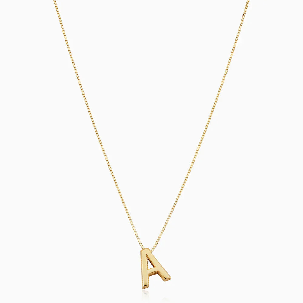 Ketting met liefdesletter initialen | Goud 18k
