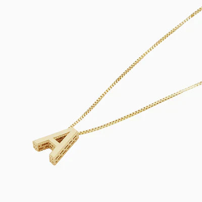 Ketting met liefdesletter initialen | Goud 18k