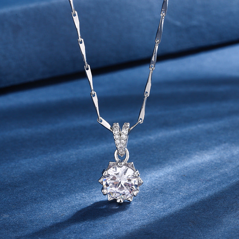 Aria sneeuwvlok set | witgoud 16k