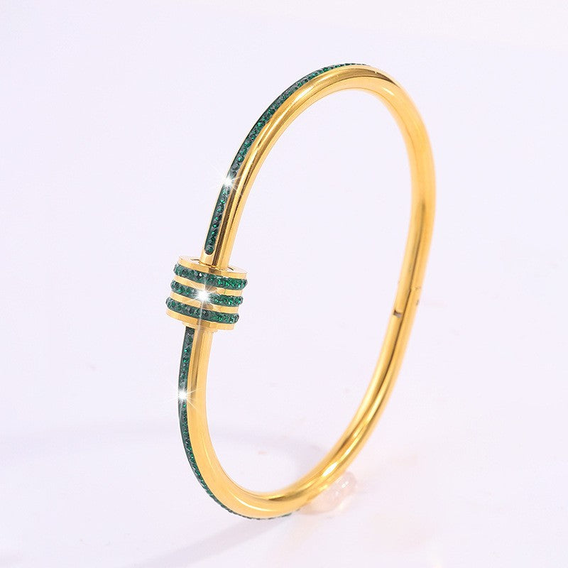 Tessandra Virelli armband groen goud 16k