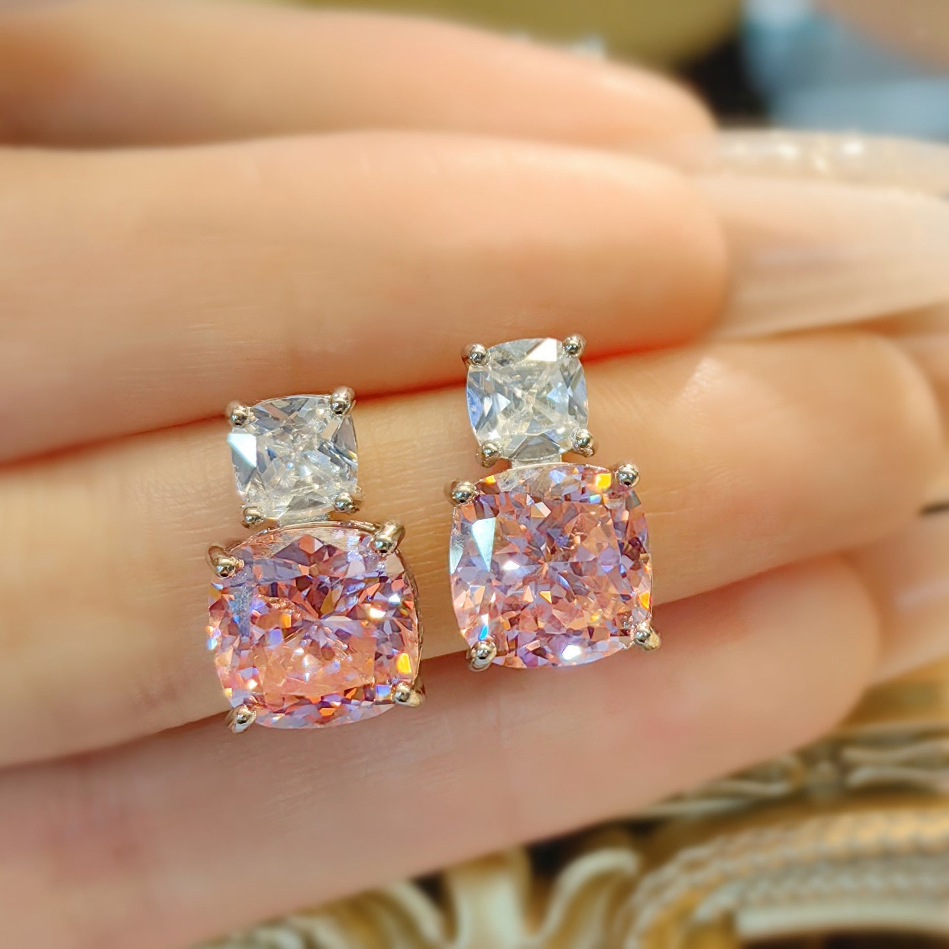 Adeline Rosetta Set | witgoud 14k