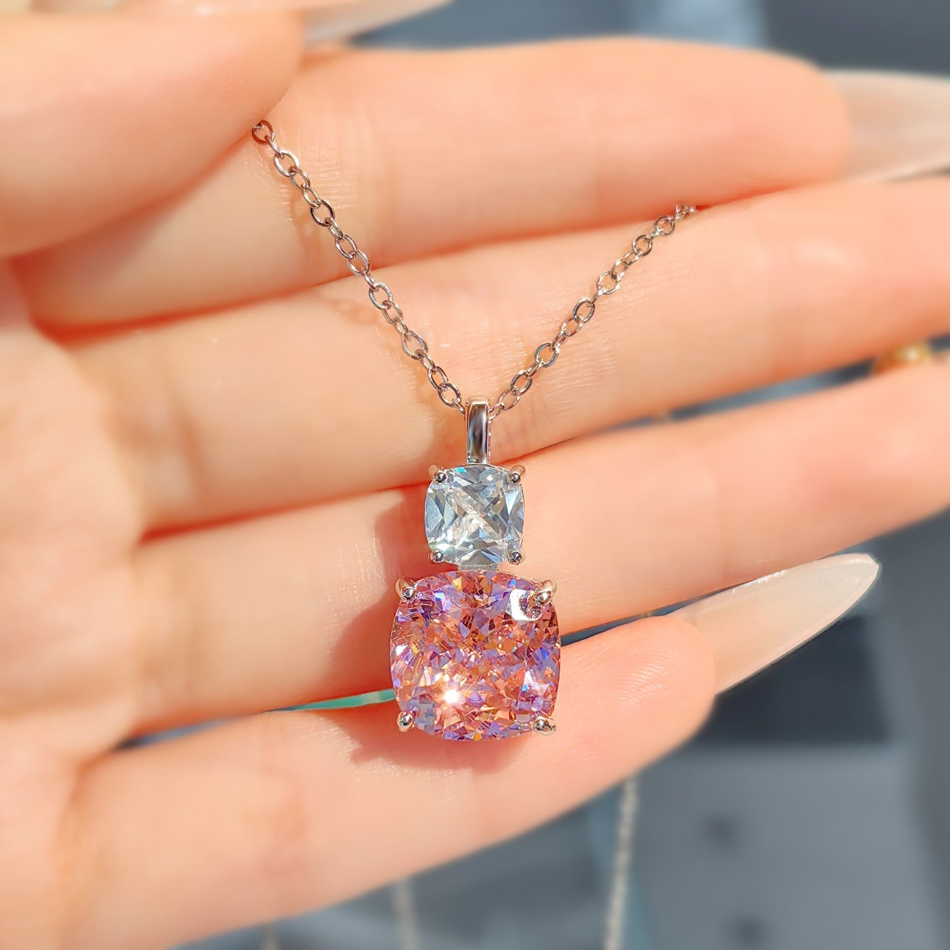 Adeline Rosetta Set | witgoud 14k