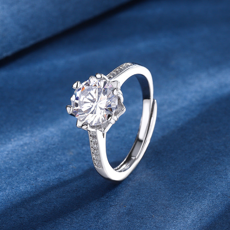 Aria sneeuwvlok set | witgoud 16k