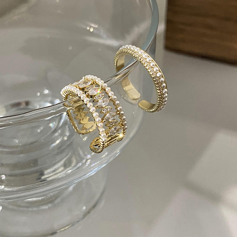 Elodie Vance Ring Set | Goud 16k