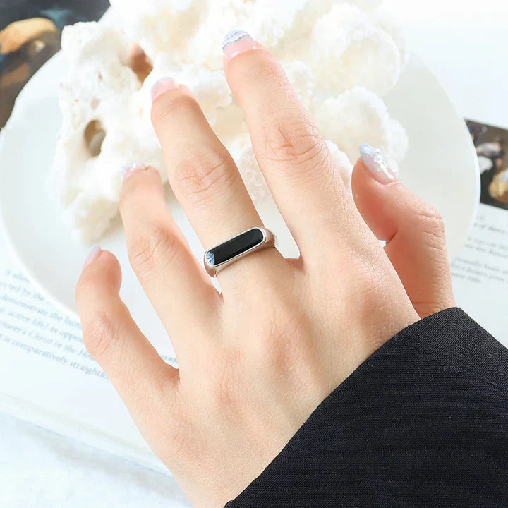 Brendina Auronyxa Ring | Witgoud 18k