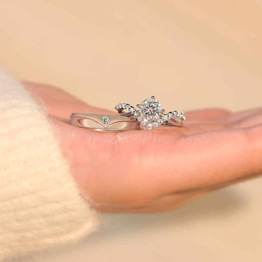 Elric Amora Paar ringen | Goud 16k