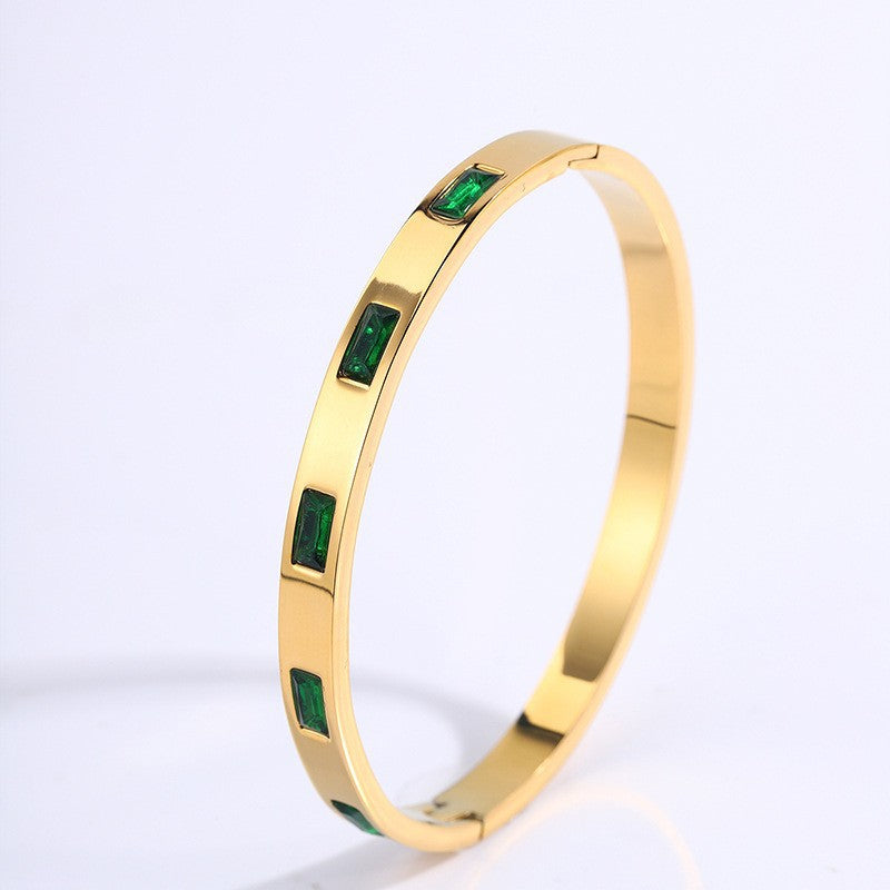 Renata Scarlatti armband zwart goud 16k
