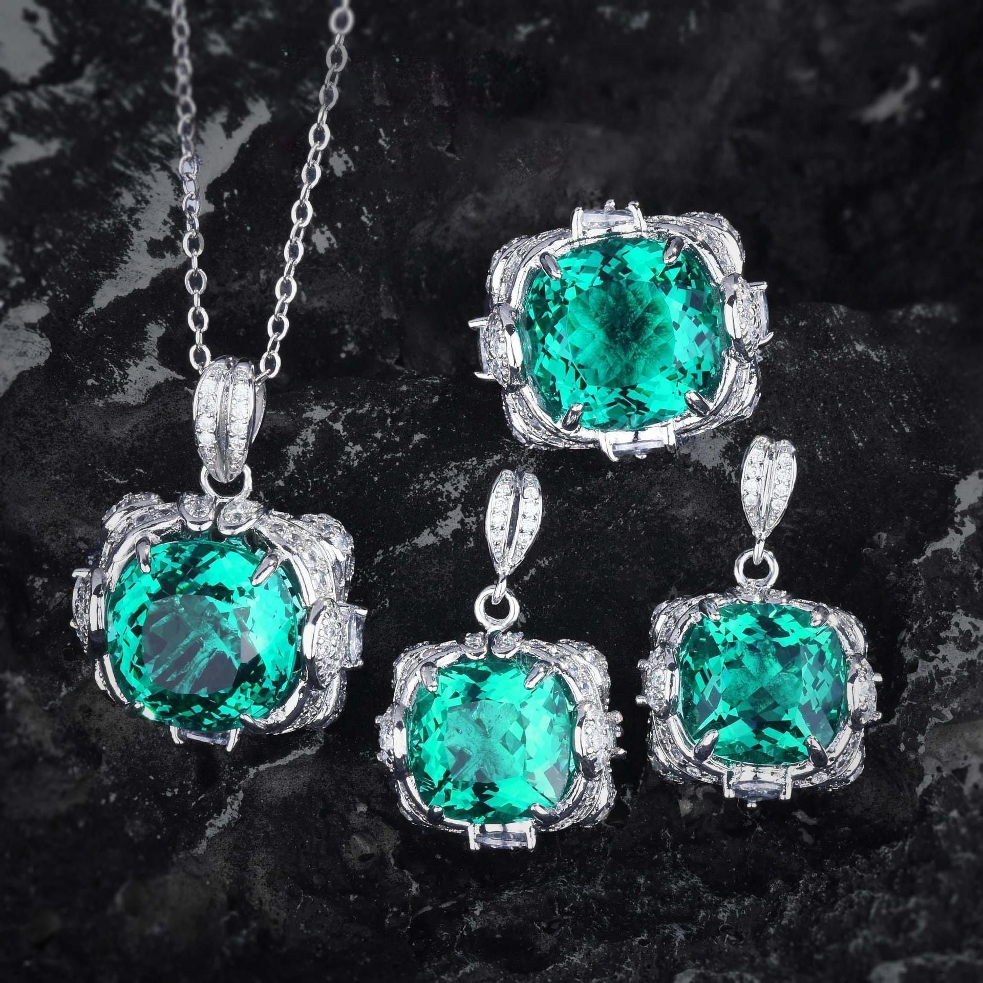 Velora Thandrelle Aquamarijn gezet | witgoud 14k