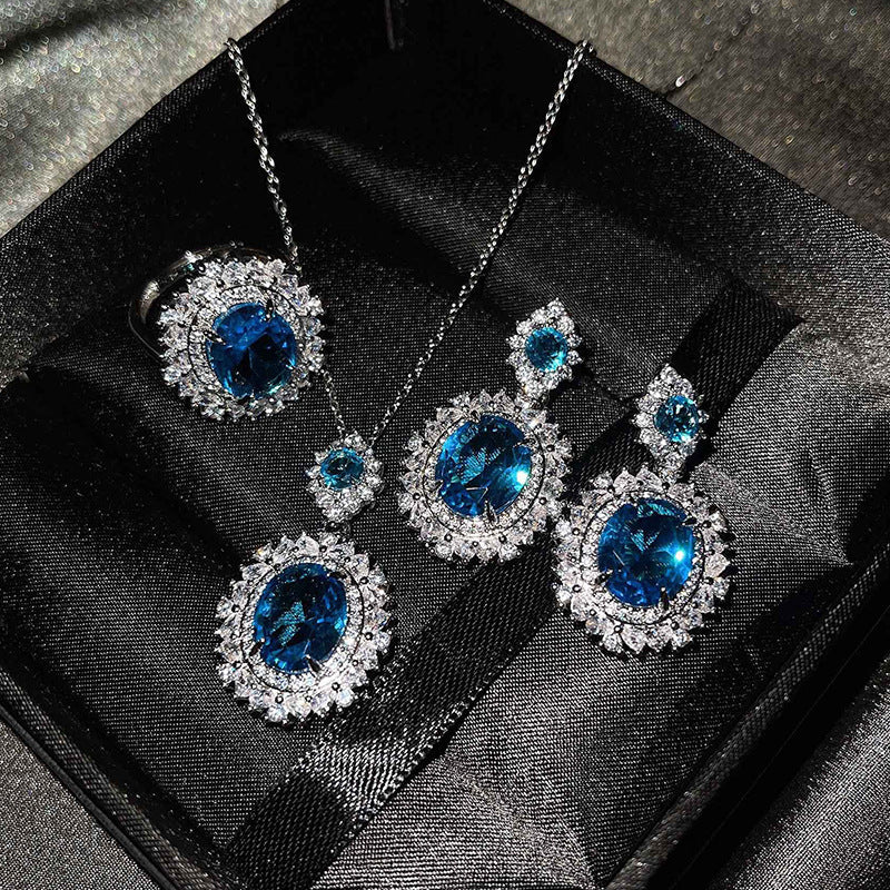 Vespera Aetherin Blauwstel | Witgoud 18k