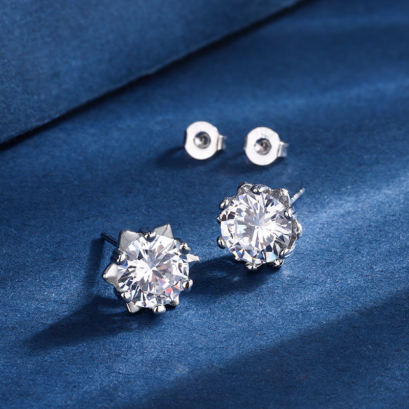 Aria sneeuwvlok set | witgoud 16k