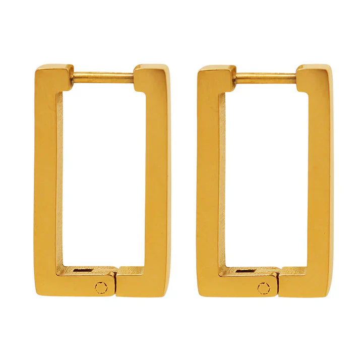 Terrafin Geometrica oorbellen | Goud 18k