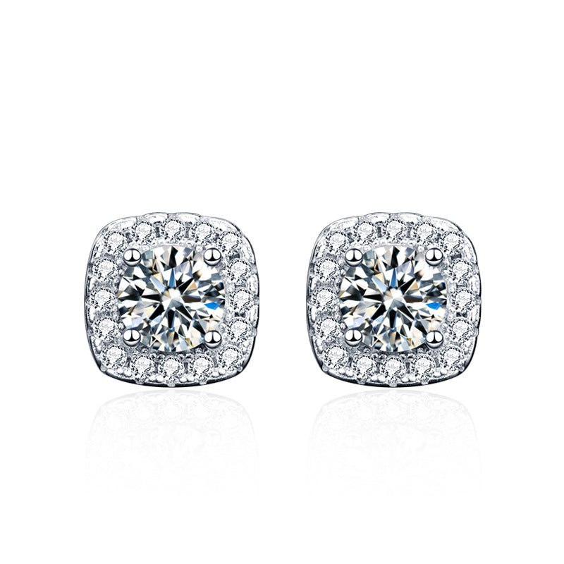 Glennis oorbel | witgoud 18k