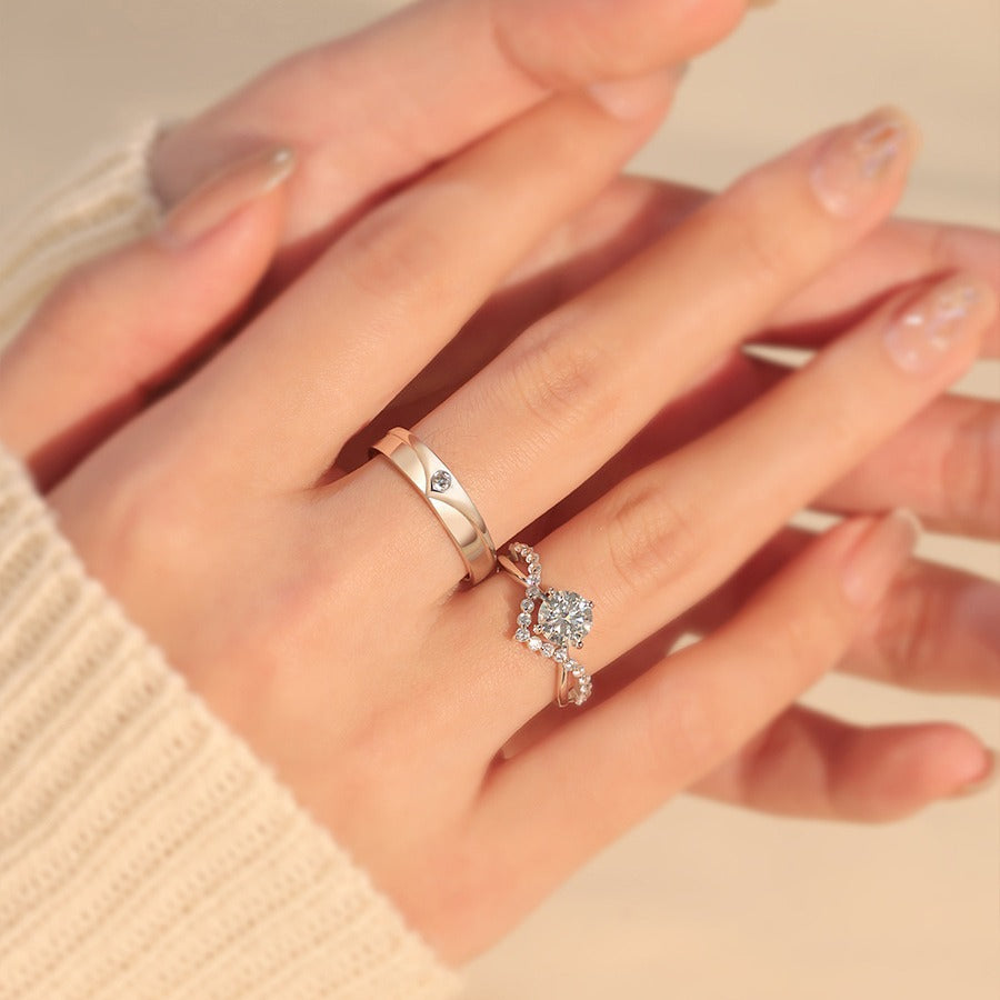 Elric Amora Paar ringen | Goud 16k