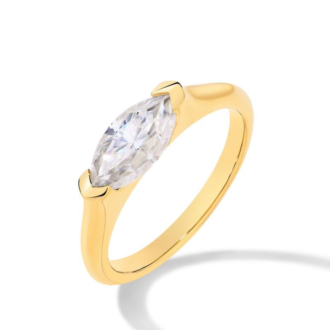 Hailey Playa Dunne Ring | Goud 18k