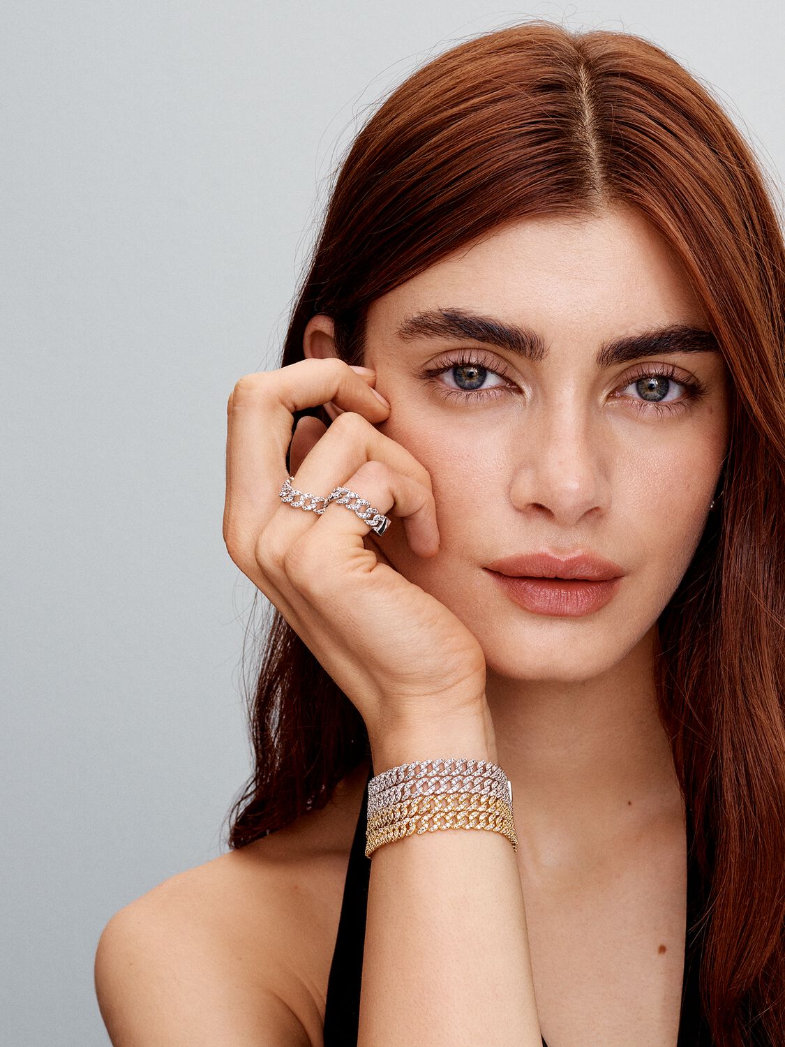 Moissaniet Cubaanse armband | Goud 18k