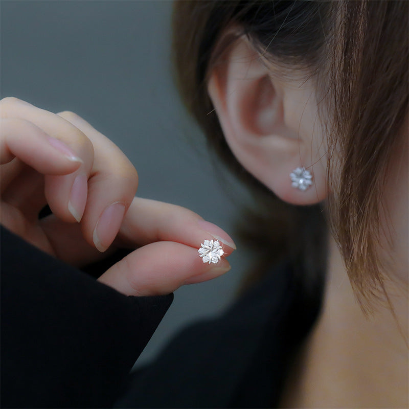 Camille oorbellen | witgoud 18k