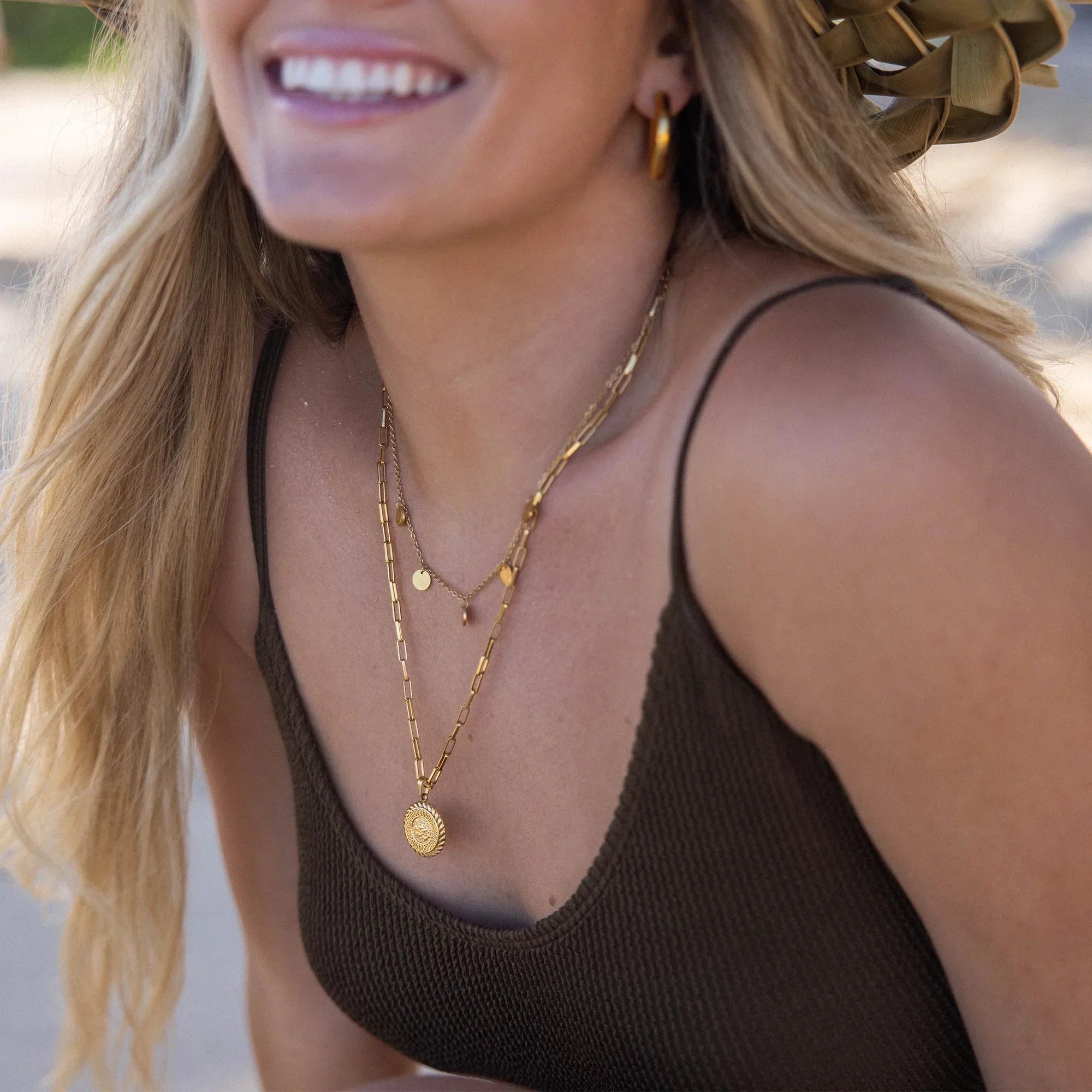 Funky Boeddha ketting | Goud 18k