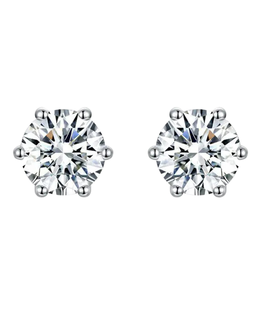 Destinee oorbellen | witgoud 18k